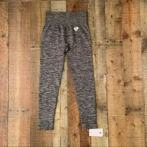 Women’s best size XL move high waisted seamless leggings gray marbled